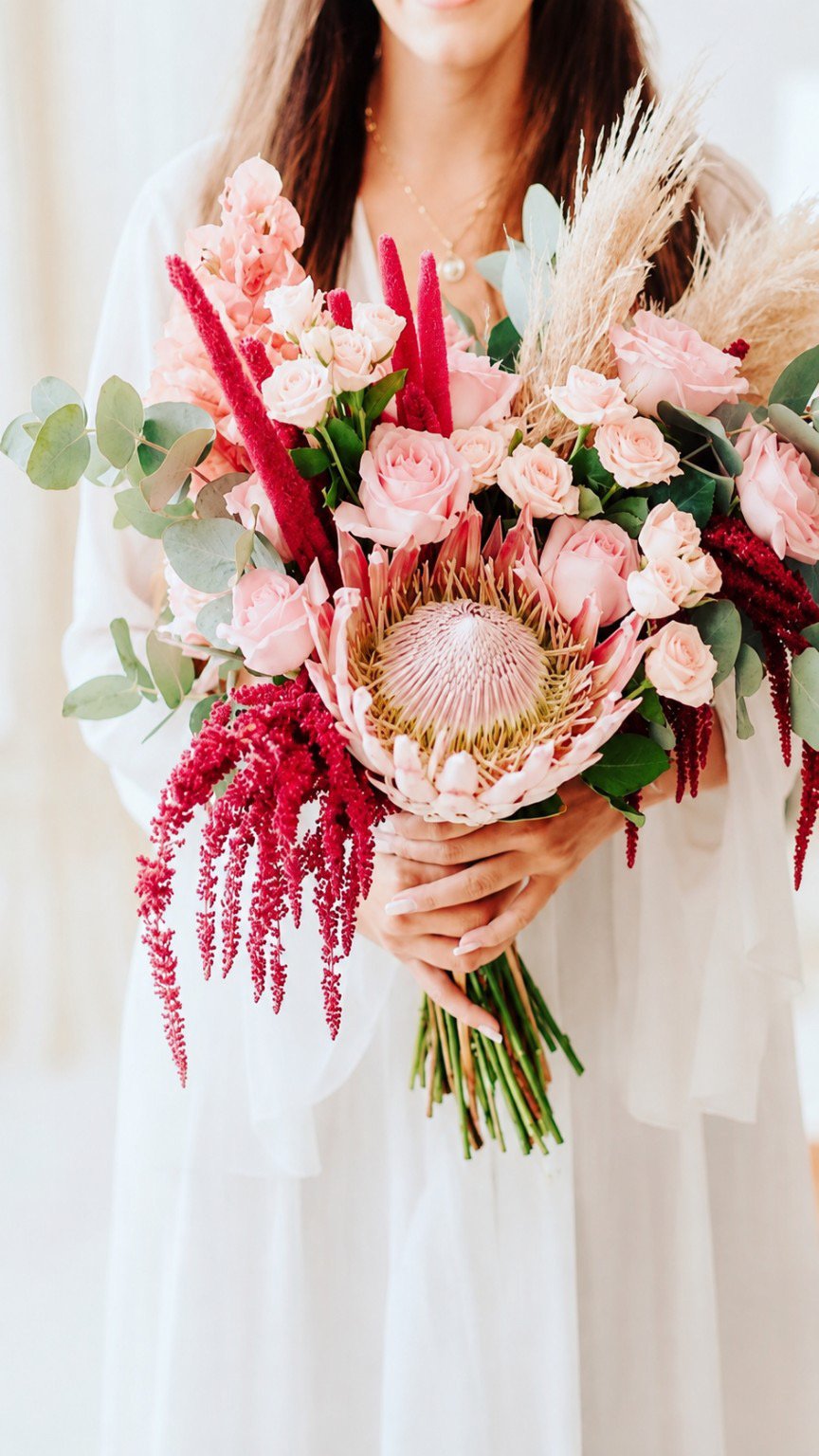 Buquê de noiva modelo Amaranto - Ateliê Floral BH